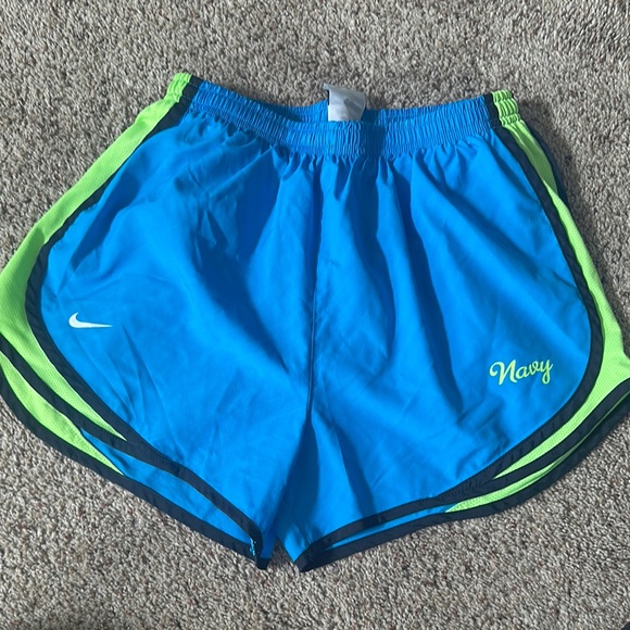 Nike Pants - Nike Blue and Green Athletic Shorts Lightweight Breathable Design
